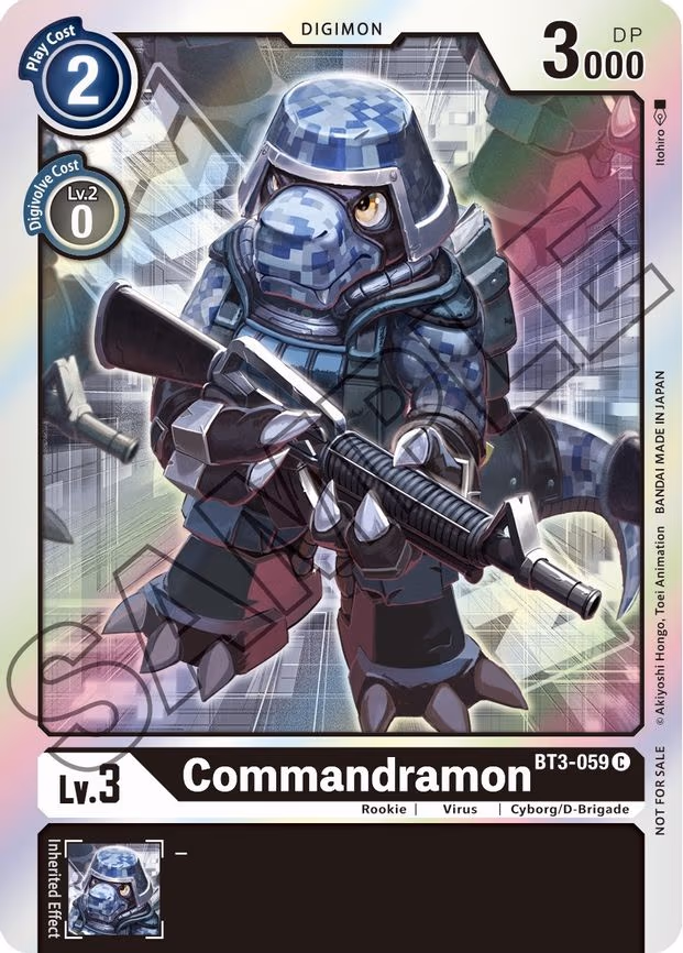 Commandramon - BT3 trading card